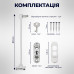 Детский замок на окна Penkid Safety Lock с белым тросом - тросовый ограничитель открывания окна для детей.
