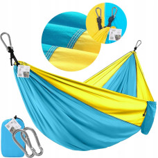 Гамак Kayfovo Chill 260 x 140 см + крепления Сине-Желтый