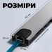 USB Хаб HUB Type C 4K HDMI Type-C USB-3.0/2.0 TF/SD Картридер RJ45 PD 8 в 1 Kayfovo UH-TP8