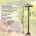 Трость телескопическая с фонариком Trusty Cane палка для ходьбы алюминиевая регулируемая трость костыль 4-опорный трость с подсветкой Kayfovo CN-96