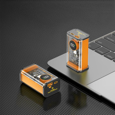  УМБ павербанк батарея powerbank 10000 mAh 22.5W Fast charge быстрая зарядка  с фонариком Kayfovo TR-10 Оранжевый 