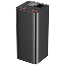  УМБ павербанк для ноутбука батарея powerbank 20000 mAh 100W Fast charge быстрая зарядка  с фонариком Black Kayfovo BL-25