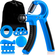 Эспандер кистевой для рук и пальцев 6 в 1 набор для реабилитации эспандер для пальцев тренажер для кистей рук пружинный тренажер резиновое кольцо ножницы резинка для фитнеса kayfovo HE6