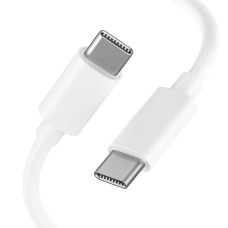Кабель быстрой зарядки для Apple 1m Type-C to Type-C cетевое зарядное устройство для iPhone iPad Macbook White