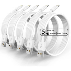 Кабель для зарядки iPhone 5 шт комплект зарядки Apple Lightning to USB 1м зарядный кабель для Apple айфон PAVLYSH PC-06