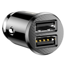 Автомобильное зарядное устройство Baseus Small Rice Grain 3.1А Black 2 USB (CCALL-ML01)