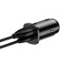 Автомобильное зарядное устройство Baseus Square Dual-USB Quick Charge Car Charger Black (CCALL-DS01)