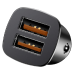 Автомобильное зарядное устройство Baseus Square Dual-USB Quick Charge Car Charger Black (CCALL-DS01)