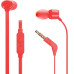 Наушники с микрофоном JBL T110 Red