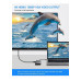 USB хаб Type C 10 в 1 HDMI VGA AUX 3.5 mm SD/TF Card Reader USB Hub 3x3.0 Ethernet LAN RJ 45 USB C Charging PAVLYSH H-4