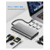 USB хаб Type C 10 в 1 HDMI VGA AUX 3.5 mm SD/TF Card Reader USB Hub 3x3.0 Ethernet LAN RJ 45 USB C Charging PAVLYSH H-4