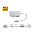 USB хаб на VGA DVI HDMI DisplayPort переходник для Type-C адаптер USB hub для USB-C на MacBook hub PAVLYSH PH-06