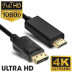 Кабель для MacBook DP to HDMI адаптер DisplayPort to HDMI для ноутбука переходник для монитора 3M PA-60