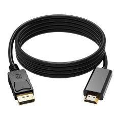 Кабель для MacBook DP to HDMI адаптер DisplayPort to HDMI для ноутбука переходник для монитора 3M PA-60