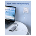 USB хаб Type C 12 в 1 HDMI VGA AUX 3.5 mm SD/TF Card Reader USB Hub 3x3.0 USB C Charging Ethernet LAN RJ 45 PAVLYSH H-9