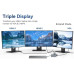 USB хаб Type C 12 в 1 HDMI VGA AUX 3.5 mm SD/TF Card Reader USB Hub 3x3.0 USB C Charging Ethernet LAN RJ 45 PAVLYSH H-9