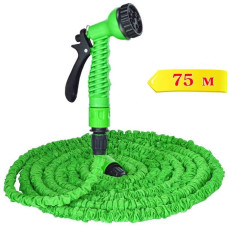 Шланг садовый для полива Magic Hose 75 метров растягивающийся  поливочный шланг  с насадкой распылителем  PAVLYSH PZ-74