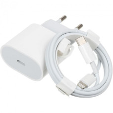 Комплект быстрой зарядки Hifriend для Apple iPhone, Сетевое зарядное устройство 20W USB-C + Кабель USB-C Lightning 2M