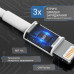 Кабель для зарядки iPhone apple lightning быстрая зарядка iPad Data Cable fast charge с разъемом Apple Lightning to USB зарядка 2м