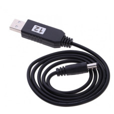 Кабель повышения напряжения USB DC 12V от Power Bank для Wi-Fi роутера/модема. Кабель для подключения роутера к Power Bank