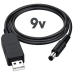 Повышающий кабель переходник для роутера "Wifi без света" переходник USB-DC 9V 5.5x2.5mm