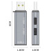 USB HUB на 3 юсб порта, 1 порт USB 3.0 / 2 порта USB 2.0 для Ноутбука ПК Картридер USB Kayfovo UH-3