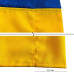 Флаг Украины государственный уличный большой и прочній габардин Trend 90 см х 140 см Сине-желтый