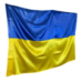 Флаг Украины Государственный из стрейч-атласа 90 х 140 см с сине-желтым дизайном, оборудованный карманом для флагштока