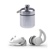 Беруши силиконовие универсальные для сна, работы, с шумоподавлением Silenta ProPlugs Grey, 2 flange + чехол