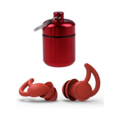 Беруши универсальние многоразовые для роботы, сна, путишествий Silenta ProPlugs Red, 2 flange+ кейс