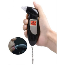 Алкотестер Карманный цифровой AlcoStop с LCD подсветкой с экраном + 4 мундштука
