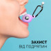Чехол брелок для Apple AirTag с карабином Silicone Purple, Yellow Kayfovo PY2 Комплект из 2 шт