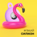 Чехол брелок для Apple AirTag с карабином Pink, Light-Blue, Yellow, Purple Комплект из 4 шт Kayfovo PLBYP4