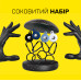Чехол брелок для Apple AirTag с карабином Dark-Blue, Blue, White, Black Комплект из 4 шт Kayfovo DBBWB4