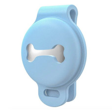 Чехол брелок для Apple AirTag на ошейник для собак AirTag case for dog Clip Blue Kayfovo ATB-1