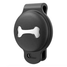 Чехол брелок для Apple AirTag на ошейник для собак AirTag case for dog Clip Black Kayfovo ATBL-1