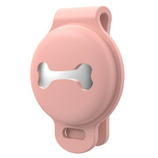 Чехол брелок для Apple AirTag на ошейник для собак AirTag case for dog Clip Pink Kayfovo ATP-1