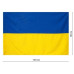 Флаг Украины государственный уличный Прочный материал габардин с кольцами под флагшток