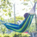 Подвесной компактный тканевый одноместный гамак KingCamp Canvas Hammock Dark Blue (KG3752/42)