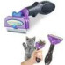 FURminator фурминатор с кнопкой для собак и котов для удаления шерсти универсальный, расческа от шерсти для домашних животных Размер L 6,5см ширина лезвия (462655)