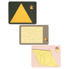 Геометрические пазлы деревянные головоломки обучающая настольная игра детская игрушка от 3 лет развивающая игра Kayfovo NA98m Геометрические пазлы деревянные головоломки обучающая настольная игра детская игрушка от 3 лет развивающая игра Kayfovo NA98m