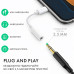 Адаптер Lightning - 3.5 mm Переходник для наушников iPhone на AUX 3.5mm кабель на iPad для аудио AUX Kayfovo AD - 10 