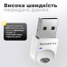 Bluetooth adapter 5.3 Блютуз для ПК беспроводных наушников  ноутбука Блютуз адаптер USB Dual-mode White Kayfovo BL23 